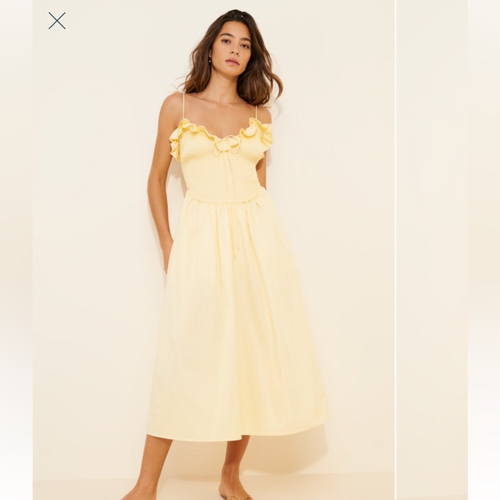 Nuuly x For Love and Lemons Bethany Midi Dress XL NWOT